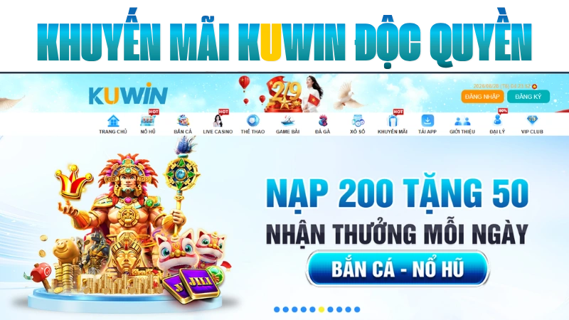 Siêu khuyến mãi độc quyền dành cho mọi hội viên Kuwin